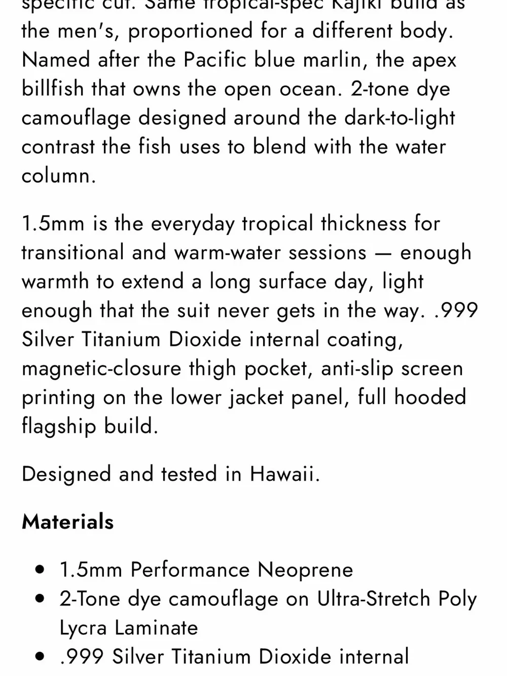 Waihana Women’s Two Piece Wetsuit - Long Sleeve